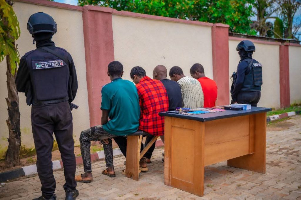 Picture of Culprits arranged by NSCDC officers