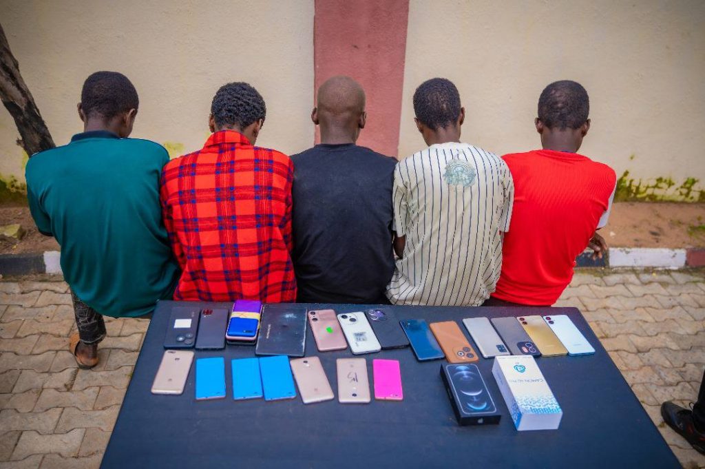 Picture of Culprits arranged by NSCDC officers