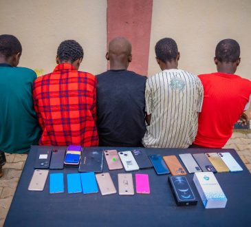 Picture of Culprits arranged by NSCDC officers