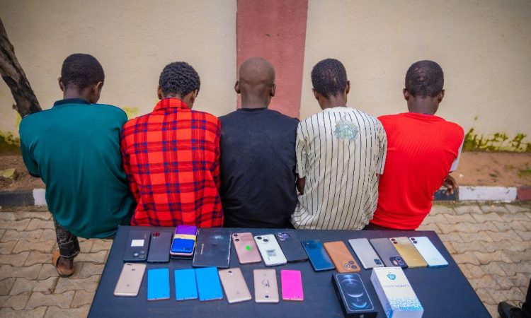 Picture of Culprits arranged by NSCDC officers